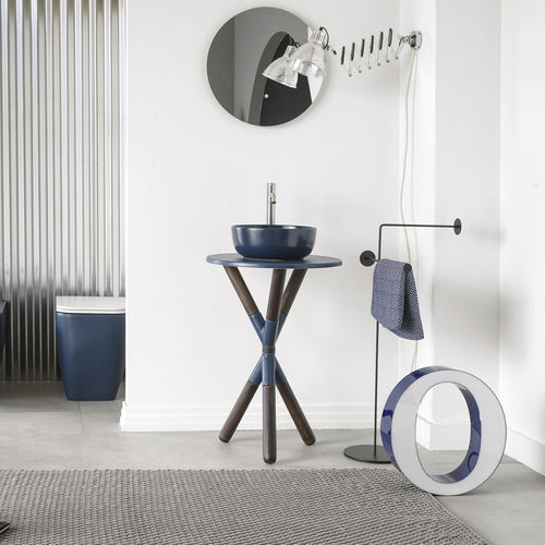 Подставка для умывальника из дерева - CROSS3 - Scarabeo Ceramiche - из керамики