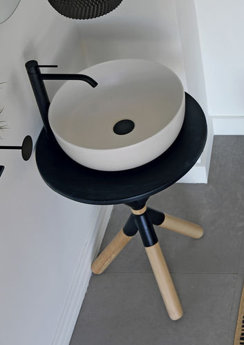 Подставка для умывальника из дерева - CROSS4 - Scarabeo Ceramiche - из керамики