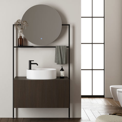 Подвесная тумба под умывальник - PICTURE: 3053 - Scarabeo Ceramiche - из дерева / из металла / современная