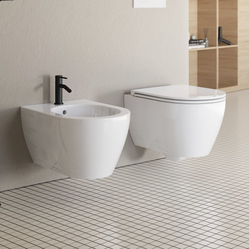 Подвесной унитаз - GLAM TWIST - Scarabeo Ceramiche - из керамики / не определено / для бытового использования
