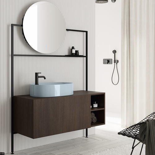 Подвесная тумба под умывальник - PICTURE: 3056 - Scarabeo Ceramiche - из дерева / из металла / современная