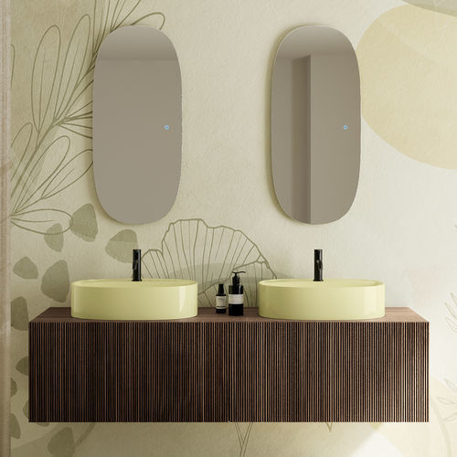 Двойная тумба под умывальник - PICTURE: 3059 - Scarabeo Ceramiche - подвесная / из дерева / из металла