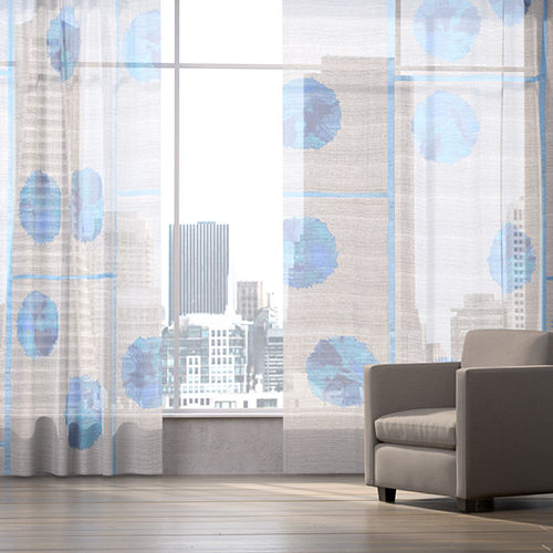 Гардинная занавеска с рисунком - BOUNCE - Knoll Textiles - из полиэстера / из Trevira CS® / органическая