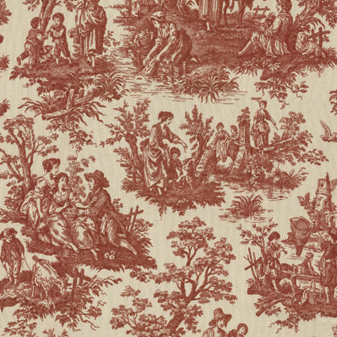 Обивочная ткань - COUNTRY LIFE GARNET - WAVERLY Div. of Schumacher & Co. - персонализированная / из хлопка / из льна