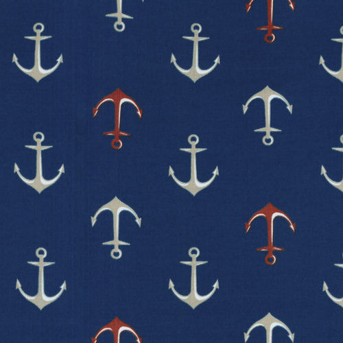 Обивочная ткань - OCEANIC CALM NAUTICAL - WAVERLY Div. of Schumacher & Co. - с рисунком / из полиэстера / декоративная