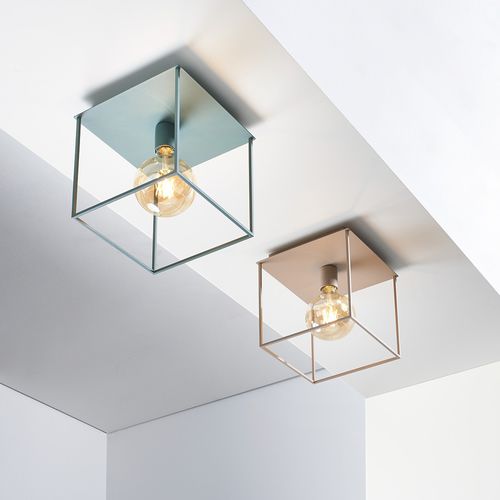 Классический потолочный светильник - BOX - ZAVA SRL - квадратный / из металла / LED