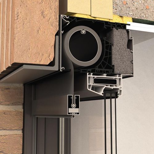 Акустический оконный вентилятор - FIXSCREEN® MONO AK  - RENSON - ветроустойчивый / автоматически регулируемый