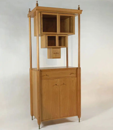 Классическая барная стойка - GAMBA DI LEGNO - Bernini Gallery - из вишневого дерева / из стекла / из бронзы