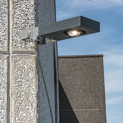 Современный настенный светильник - SAMPA S-PRO - BEL-LIGHTING / TERZO-LIGHT - для наружного применения / из стекла / прямоугольный