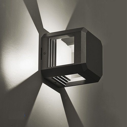 Современный настенный светильник - BIOS - BEL-LIGHTING / TERZO-LIGHT - для наружного применения / из алюминия / квадратный