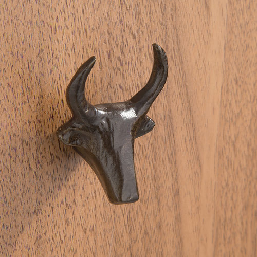 Современная круглая ручка для мебели - BULL - Objet Insolite - классическая / из бронзы / из никеля