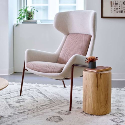 Современное кресло - SOFY - ofs - из ткани / с ушами / с высокой спинкой