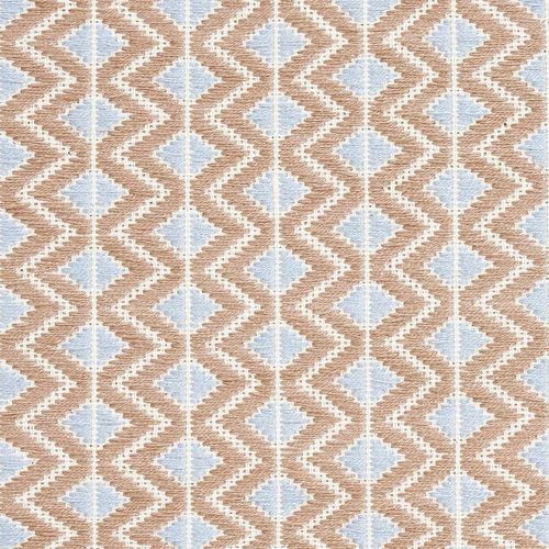 Обивочная ткань - PINULA HAND WOVEN - F. SCHUMACHER & CO. - для штор / c геометрическим рисунком / из хлопка