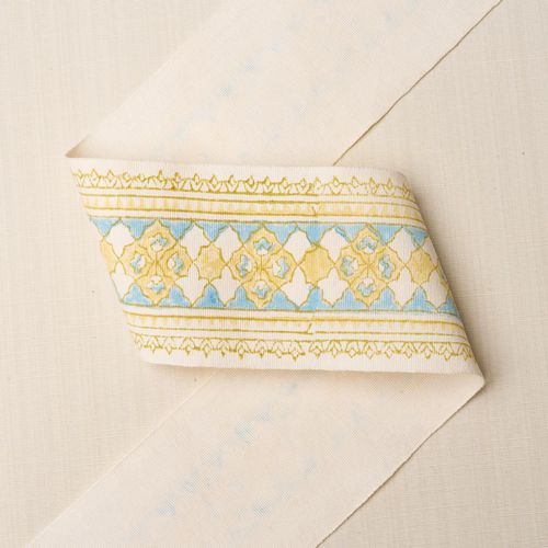 Обрамление из хлопка - AMIRA HAND BLOCK PRINTED TAPE - F. SCHUMACHER & CO. - линейное