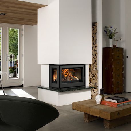 Дровяной камин - UNILUX-6 265  - Bellfires - встраиваемый / угловой / с 3 поверхностями