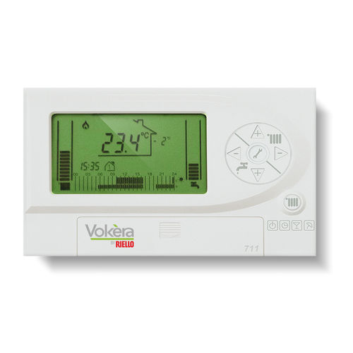 Программируемый термостат - 711 OPEN THERM RF - Vokèra - для системы отопления / настенный / белый