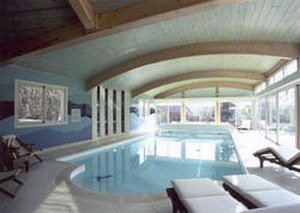 Балка из клееного бруса - PISCINE-BAR/AUBE - Haas - прямоугольного сечения / арочная