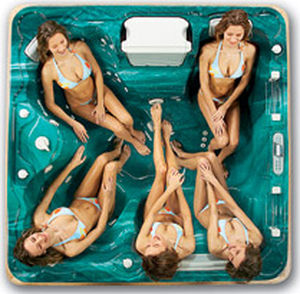 Каркасная спа-ванна - CONCORD - Thermo Spas - квадратная / 5 мест / для бытового использования