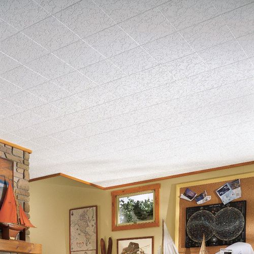 Подвесной потолок из минерального волокна - GRENOBLE  - Armstrong ceilings - USA - из плит / для столовой / для спальни