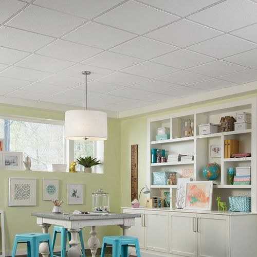 Подвесной потолок из гипса - BRIGHTON  - Armstrong ceilings - USA - из минерального волокна / из плит / для офиса