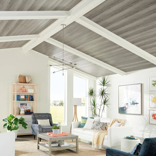 Подвесной потолок из МДФ - WOODHAVEN™ PLANKS DRIFTWOOD - Armstrong ceilings - USA - из реек / для столовой / для спальни