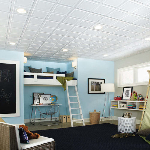 Подвесной потолок из минерального волокна - RAISED PANEL™ - Armstrong ceilings - USA - из плит / из панелей / для спальни