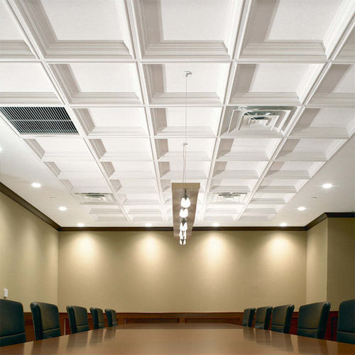 Подвесной потолок из гипса - CASTWORKS® METAPHORS® COFFERS - Armstrong ceilings - USA - из панелей / для офиса / внутренний