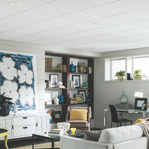 Подвесной потолок из минерального волокна - SAHARA - Armstrong ceilings - USA - из плит / для гостиной / для домашнего кинотеатра