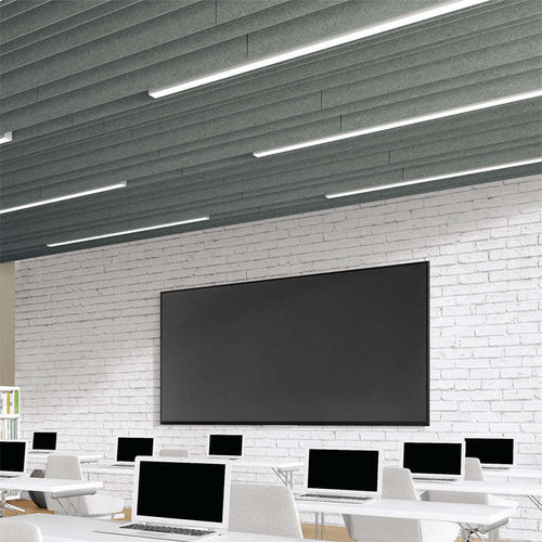 Подвесной потолок из ПЭТФ - FELTWORKS&reg; BLADES - HOOKON - Armstrong ceilings - USA - из фетра / из панелей / для интерьера
