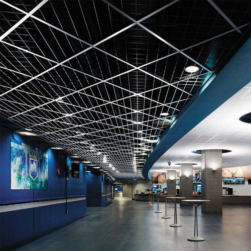 Сетчатый подвесной потолок - WORKS&trade; MESH WELDED - Armstrong ceilings - USA - из плит / для интерьера / акустический