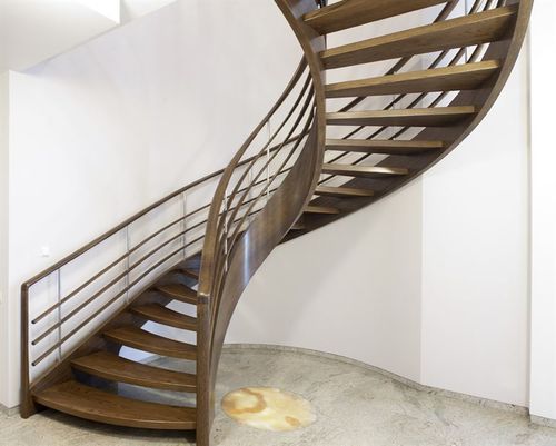 Спиральная лестница - AMSTERDAM - Siller Stairs - с деревянными ступеньками / деревянная конструкция / для бытового использования