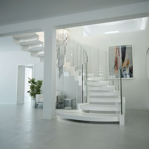 Спиральная лестница - COBRA CORIAN - Siller Stairs - со ступеньками из композита / для бытового использования / для профессионального использования