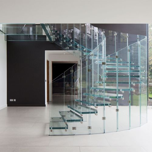Спиральная лестница - FLY - Siller Stairs - со стеклянными ступеньками / стеклянная конструкция / для бытового использования
