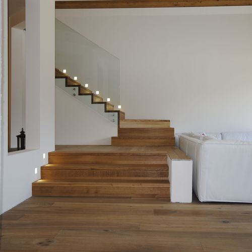 Лестница с поворотом на 90° - ZIGZAG CLASSIC - Siller Stairs - со ступеньками из дуба / деревянная конструкция / для бытового использования