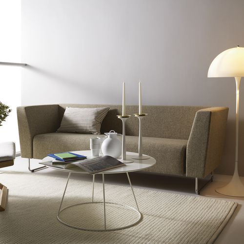 Современный диван - GAP LOUNGE - Swedese Möbler - из ткани / с основанием в виде салазок / серый