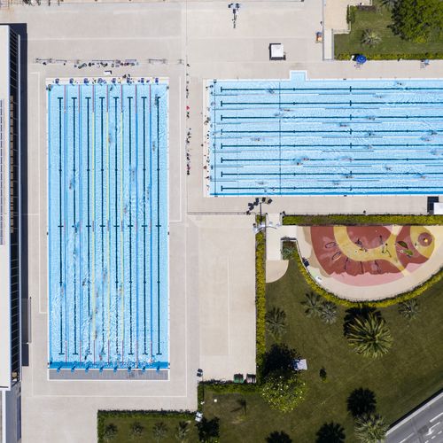 Бассейн для соревнований для наружного применения - Myrtha Pools - для занятий спортом / общественный / из нержавеющей стали