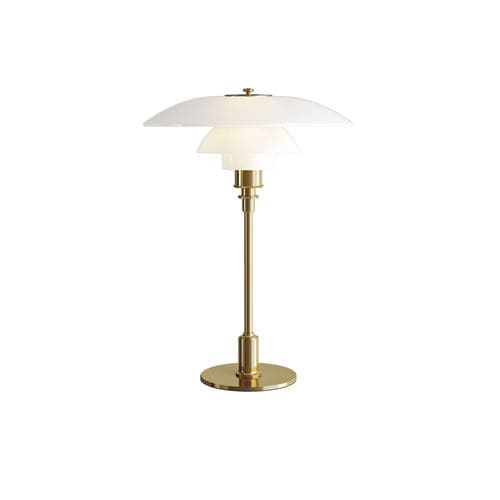 Настольная лампа - PH 3½-2½ TABLE - Louis Poulsen - из латуни / из стекла / современная