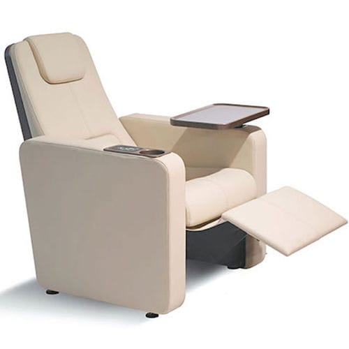 Кресло для кинотеатра из кожи - RIVA HERITAGE 4301 - Figueras International Seating - из пенополиуретана / для бытового использования / черное