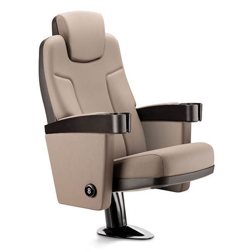 Кресло для кинотеатра из металла - MEGASEAT 9043 - Figueras International Seating - из пенополиуретана / для театра / коричневое