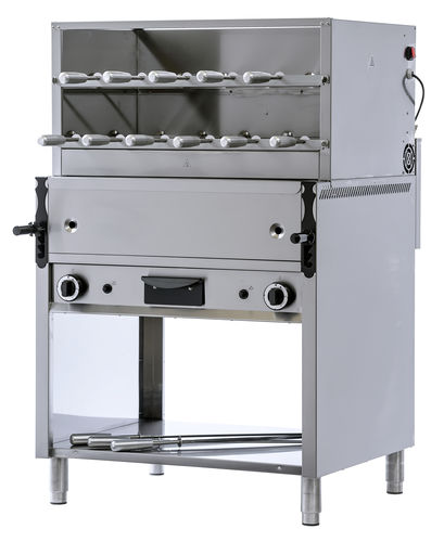 Духовка вертел - M11+ GRIGLIA GAS PIETRA LAVICA 800M - ELANGRILL - для профессионального использования / газовая / электрическая