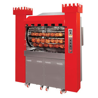 Дровяной вертел - TORRE 126/P - ELANGRILL - мобильный / для профессионального использования / с 6 шпинделями