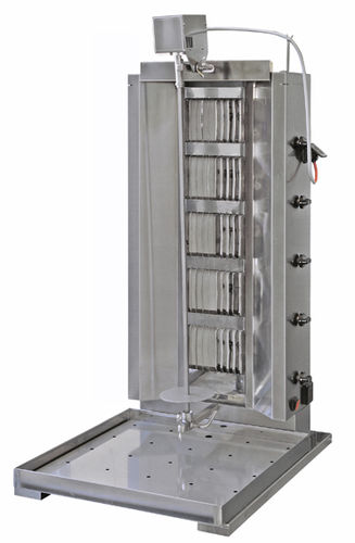 Машина для кебаба для профессионального использования - MOD.GHI 5 GAS WITH 5 GAS BURNERS - ELANGRILL