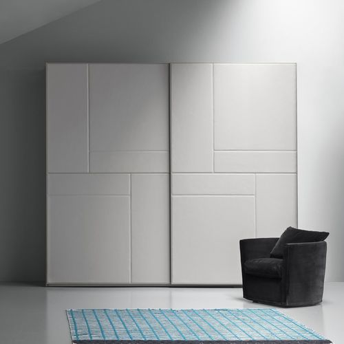 Современный шкаф для одежды - TETRIS PELLE VERSION - md house - из лакированной древесины / из ясеня / из кожи