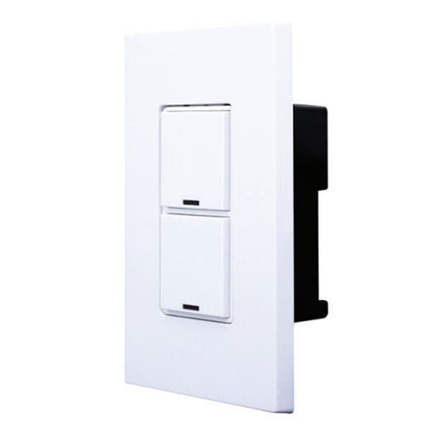 Вариатор с нажимной кнопкой - GREENMAX® RDGSW-2 - LEVITON Lighting - встраиваемый / двойной / из пластика