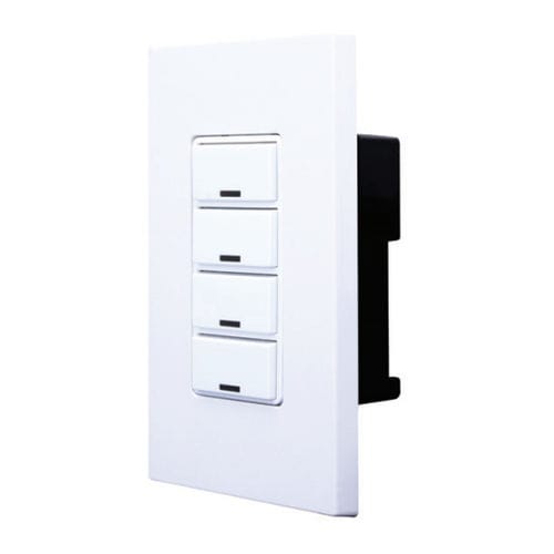 Вариатор с нажимной кнопкой - GREENMAX® RDGSW-4 - LEVITON Lighting - встраиваемый / четверной / из пластика