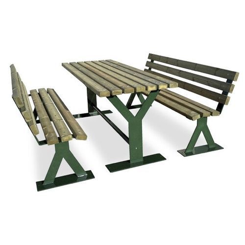 Стол для пикника для сада - SET - Calzolari - современный / из сосны / из экзотических пород дерева