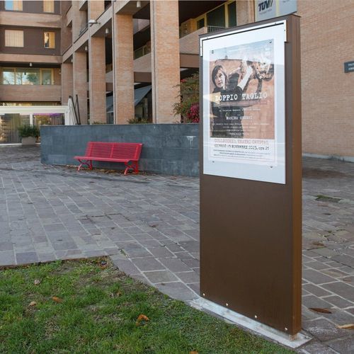 Рекламная стелла - NEW NETTUNO - Calzolari - для наружного применения / для общественных мест / для городских зон