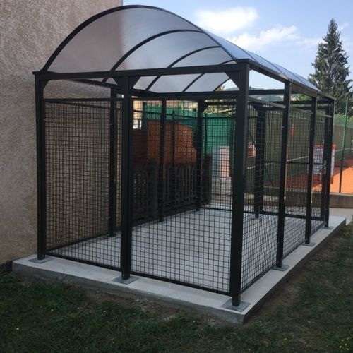 Защищенный навес для велосипедов - Vision - ALOES RED - крыша из поликарбоната / для общественных мест / для городских зон