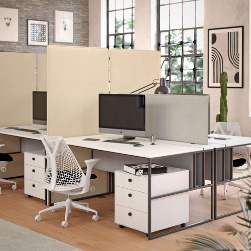 Отделительная перегородка для офиса для рабочего стола - DESK - eterno ivica - из ткани / из дерева / из металла