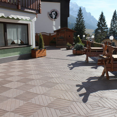 Уличная плитка из бетона - IROKO DIAGONAL - MASPE PAVINGS - из восстановленного камня / для наружного применения / для пешеходных переходов
